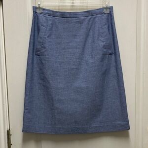 Kasper A-Line Blue Skirt